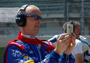 Vince was rarely far from a camera - in front or behind.