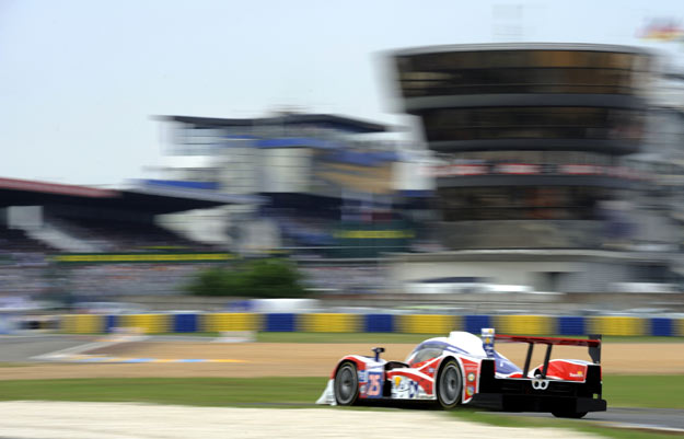 RML at Le Mans 2010. Fighting back. Photo: David Downes, Dailysportscar