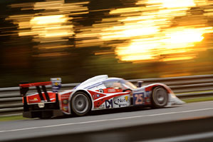 RML at Le Mans 2010. Fighting back. Photo: David Downes, Dailysportscar