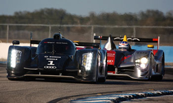 Audi R18 and R15. Photo: Dailysportscar