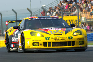 Larbre Corvette - morning fastest in GTE-Am. Photo: Marcus Potts