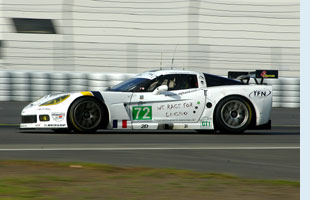 Luc Alphand Adventures Corvette, Le Mans Series 2009. Photo: Marcus Potts / CMC