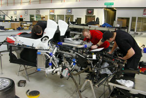 Putting together the Meccano set