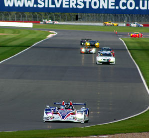 RML AD Group, Silverstone LMS 2011. Mike Newton on Hangar Straight. Photo: Marcus Potts