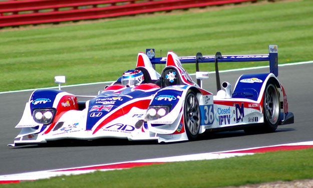 RML AD Group, Silverstone LMS 2011. Mike Newton on Hangar Straight. Photo: Marcus Potts