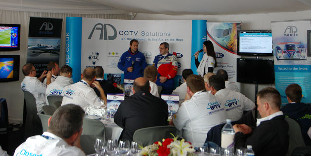 Pre-race briefing with the AD Group guests. Photo: Marcus Potts